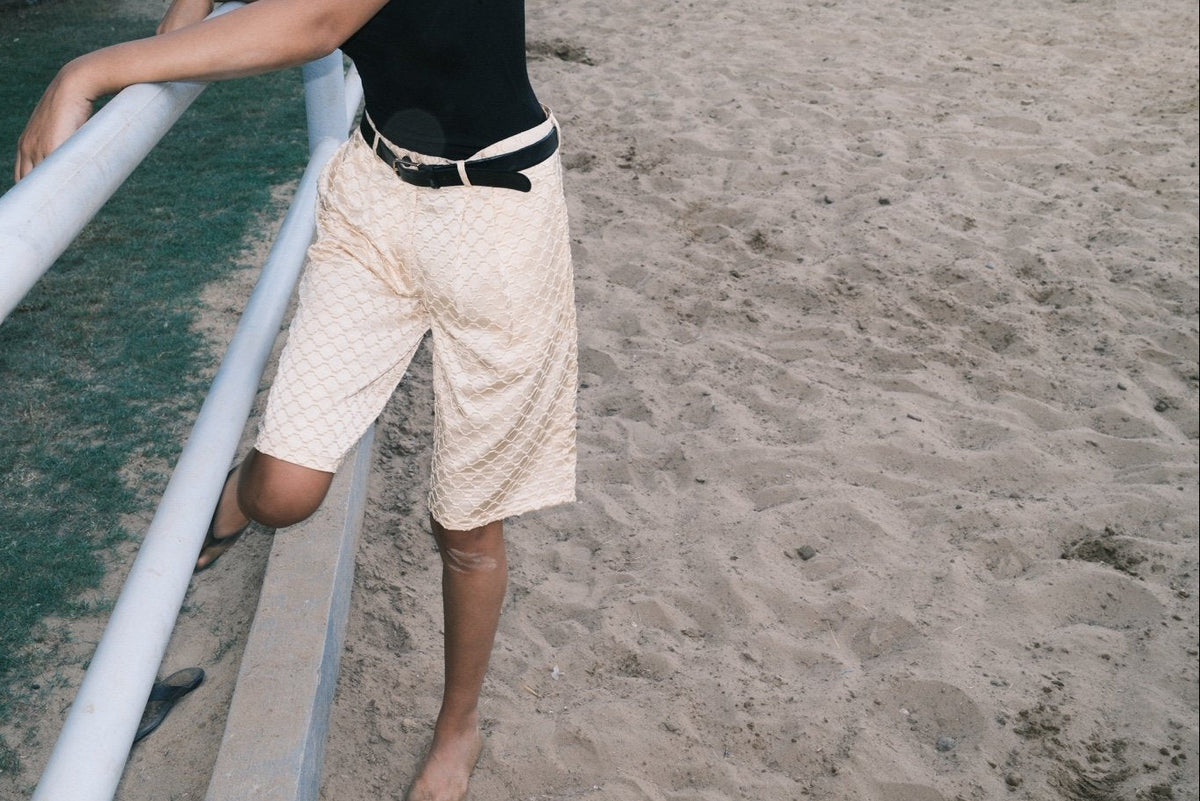 Yellow Bermuda Shorts