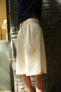 Cream Bermuda Shorts