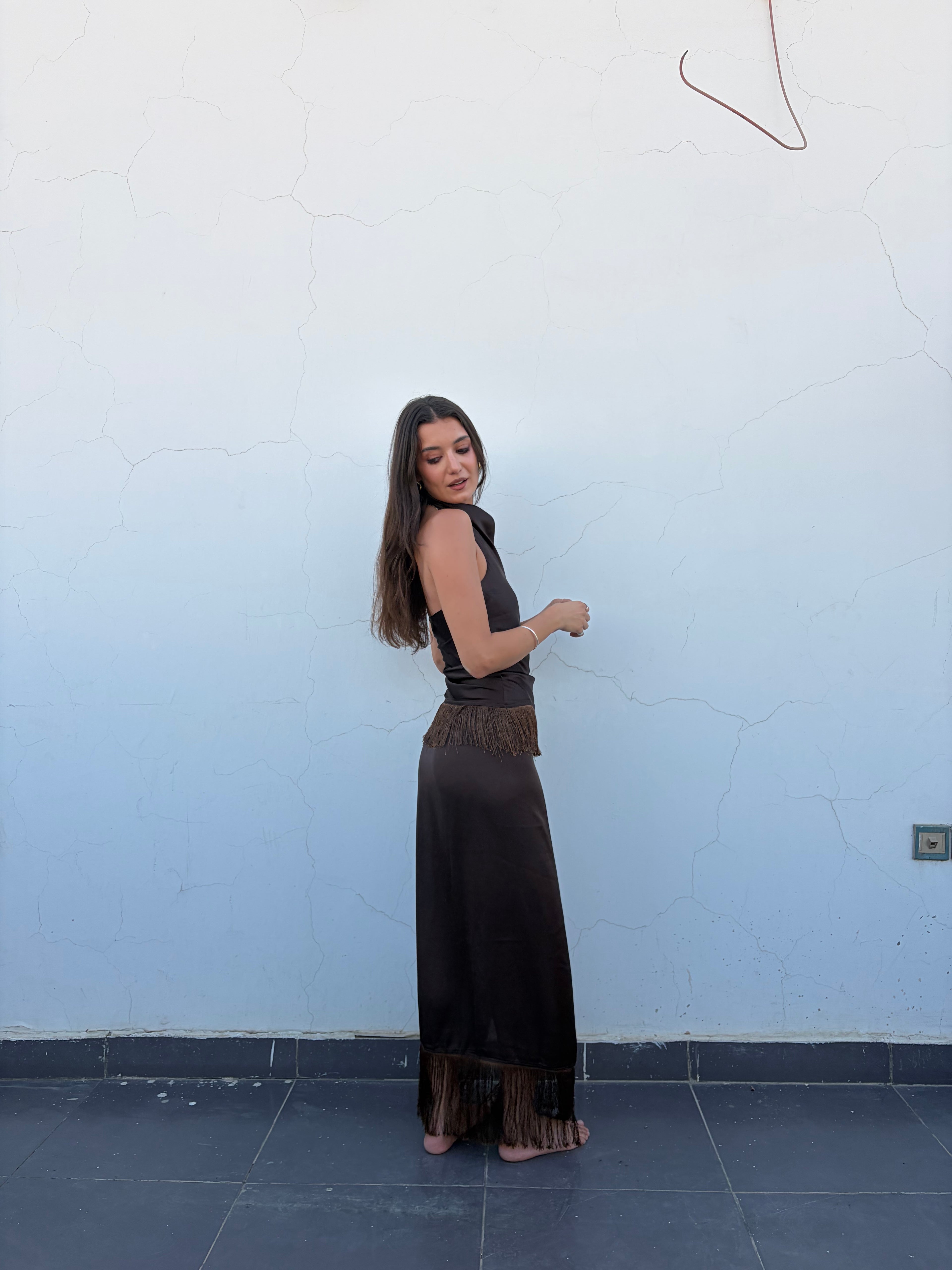 Brown Summer Set || Skirt