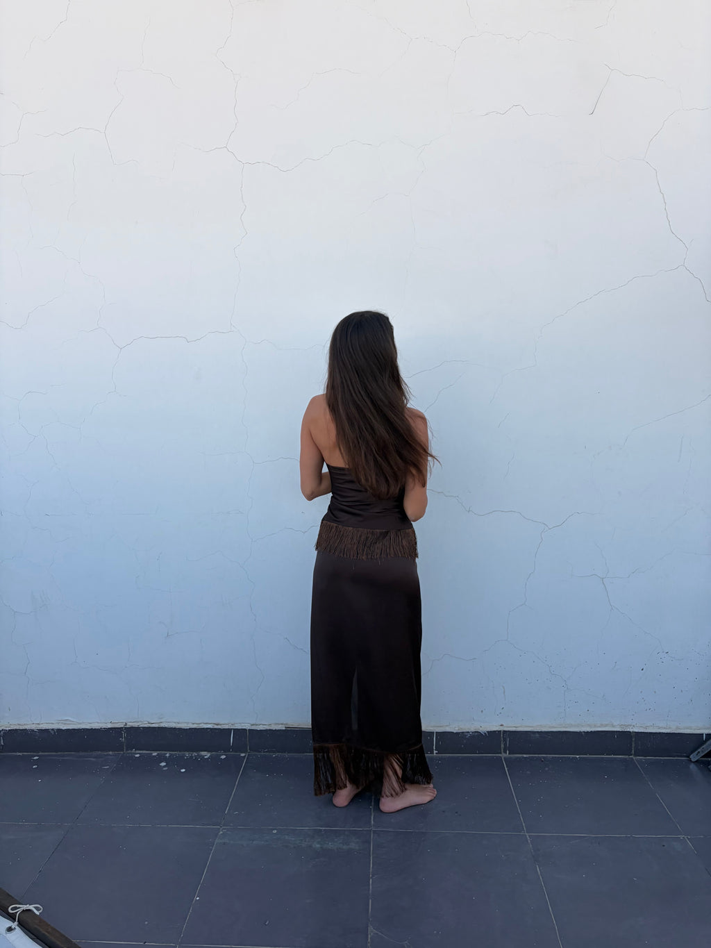 Brown Summer Set || Skirt