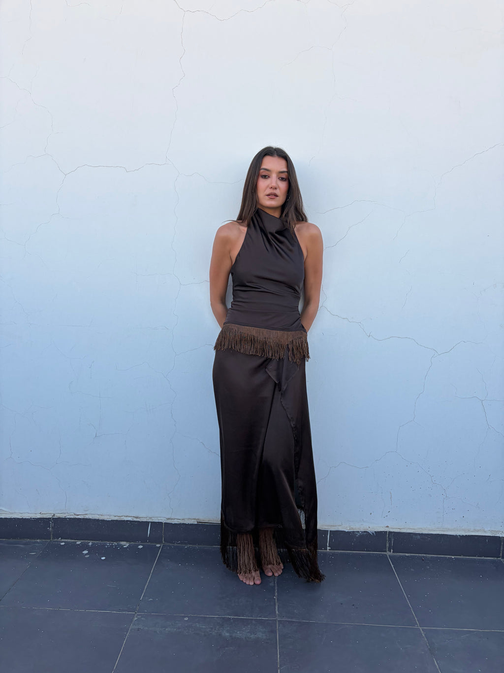 Brown Summer Set || Skirt