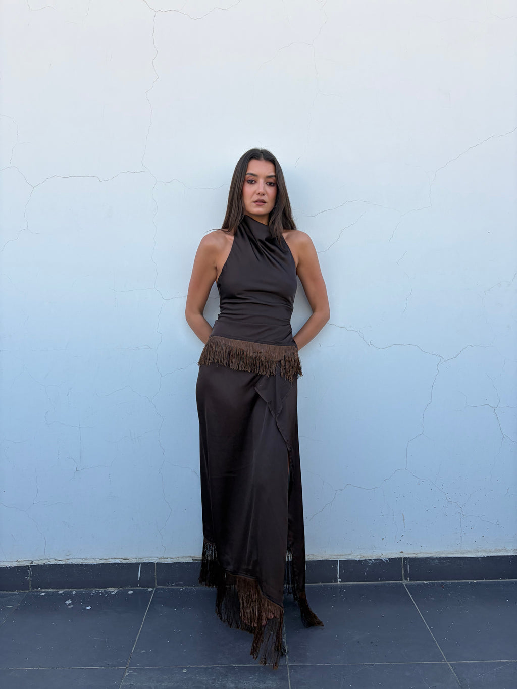 Brown Summer Set || Skirt
