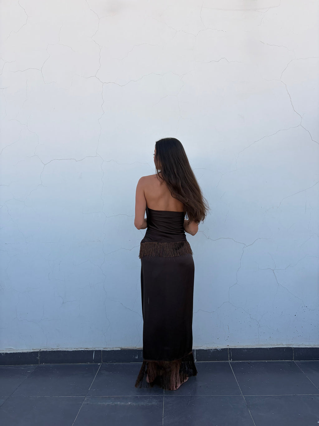 Brown Summer Set || Skirt