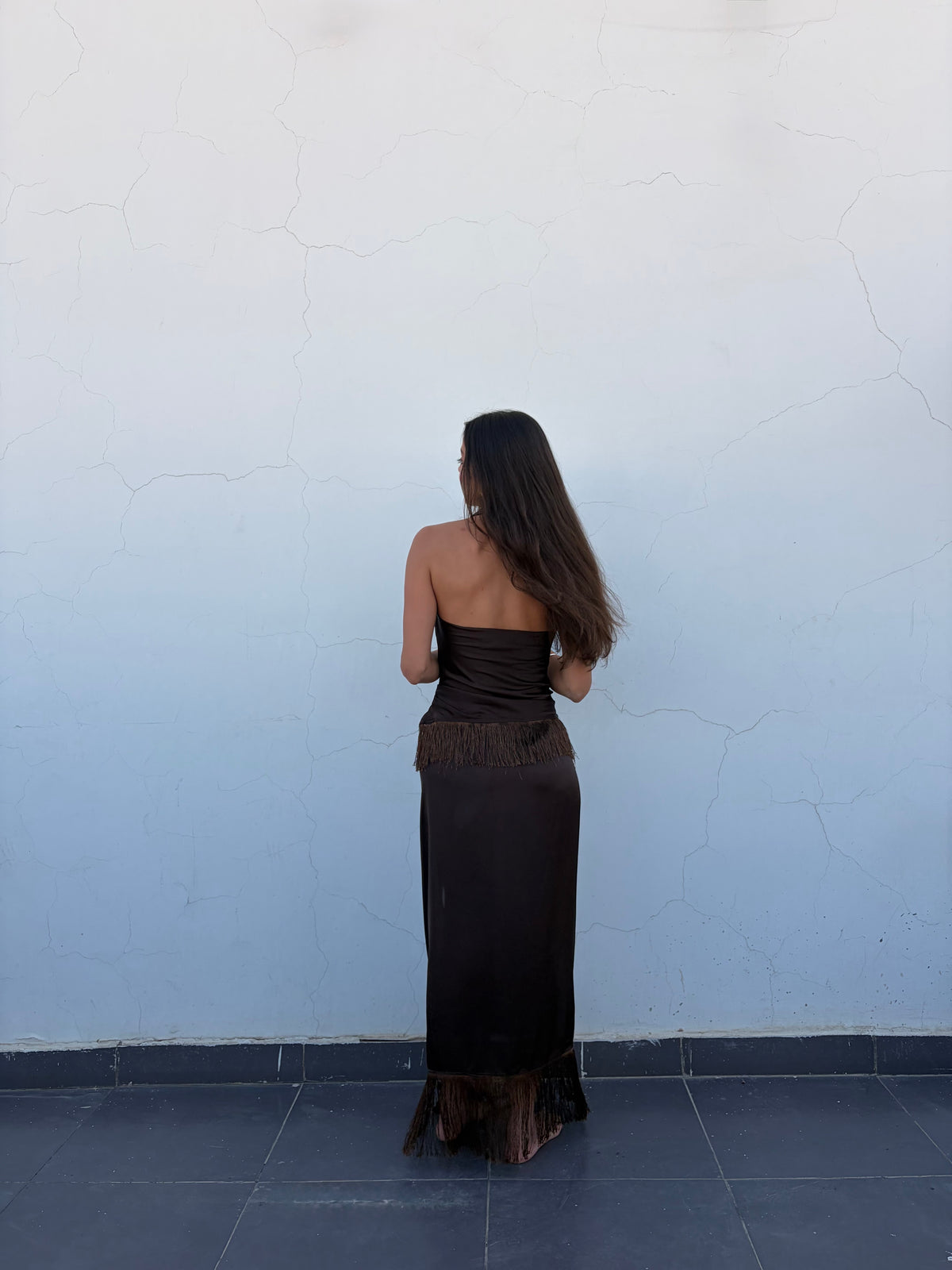 Brown Summer Set || Skirt