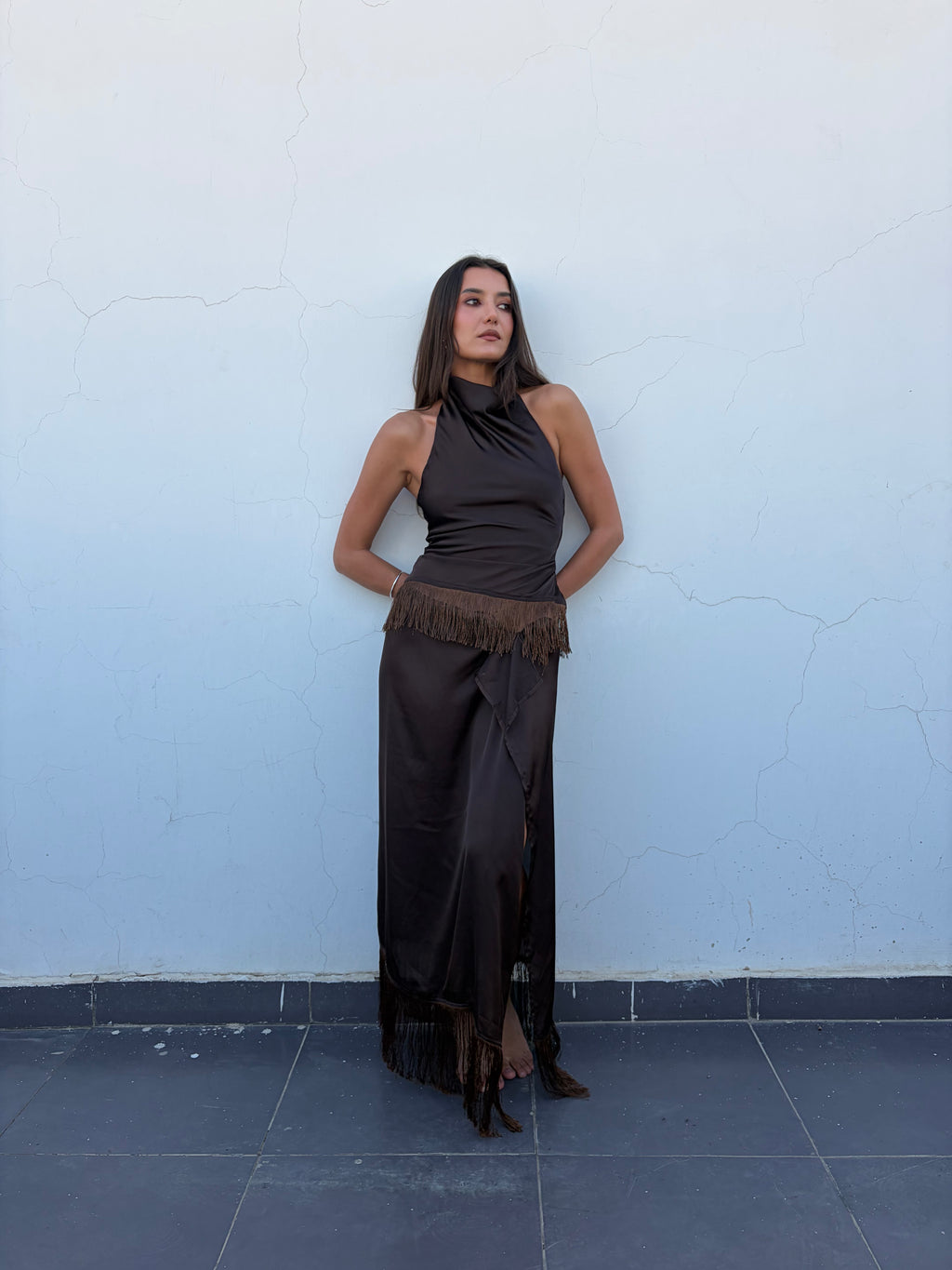 Brown Summer Set || Skirt