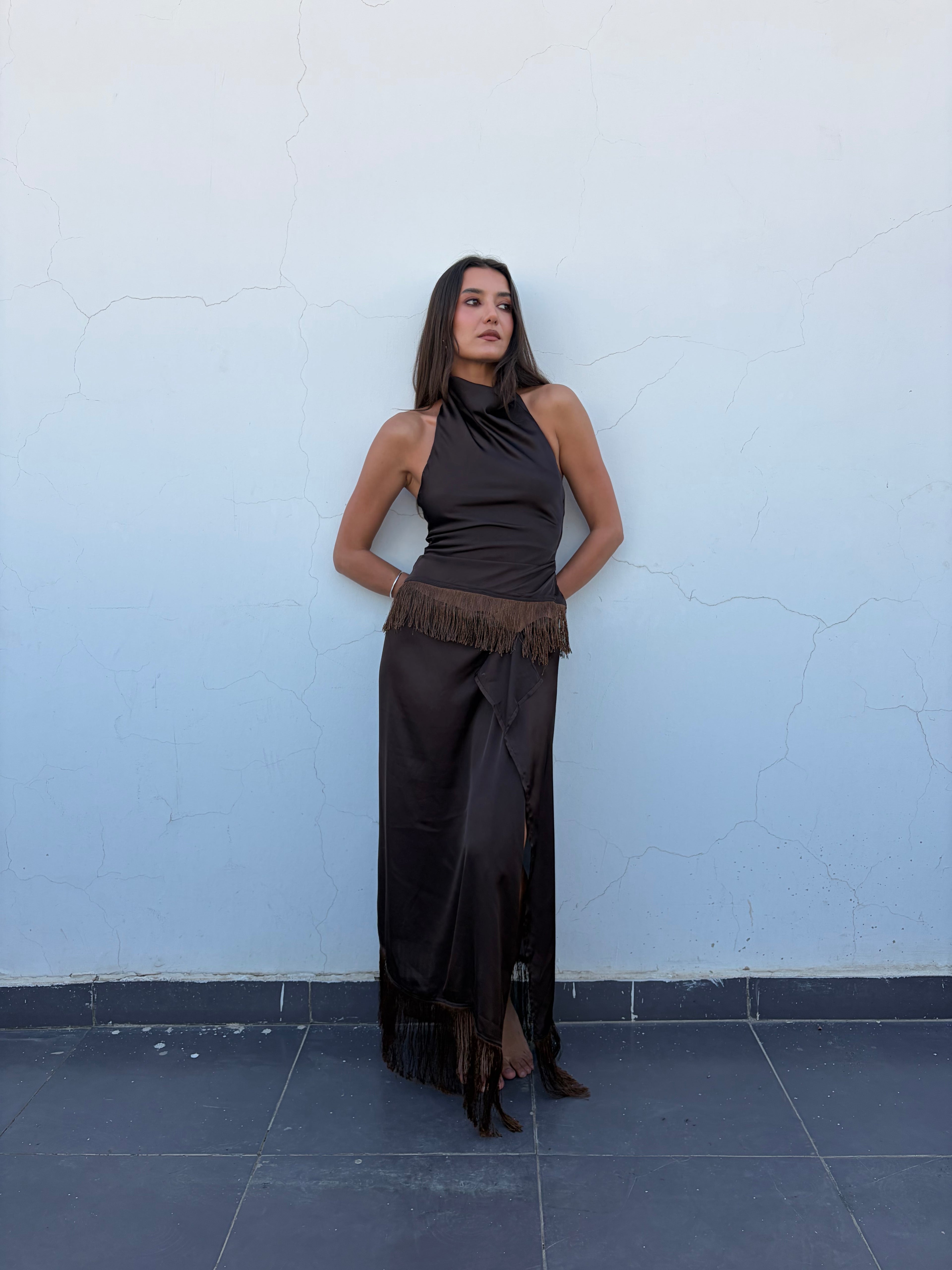Brown Summer Set || Skirt