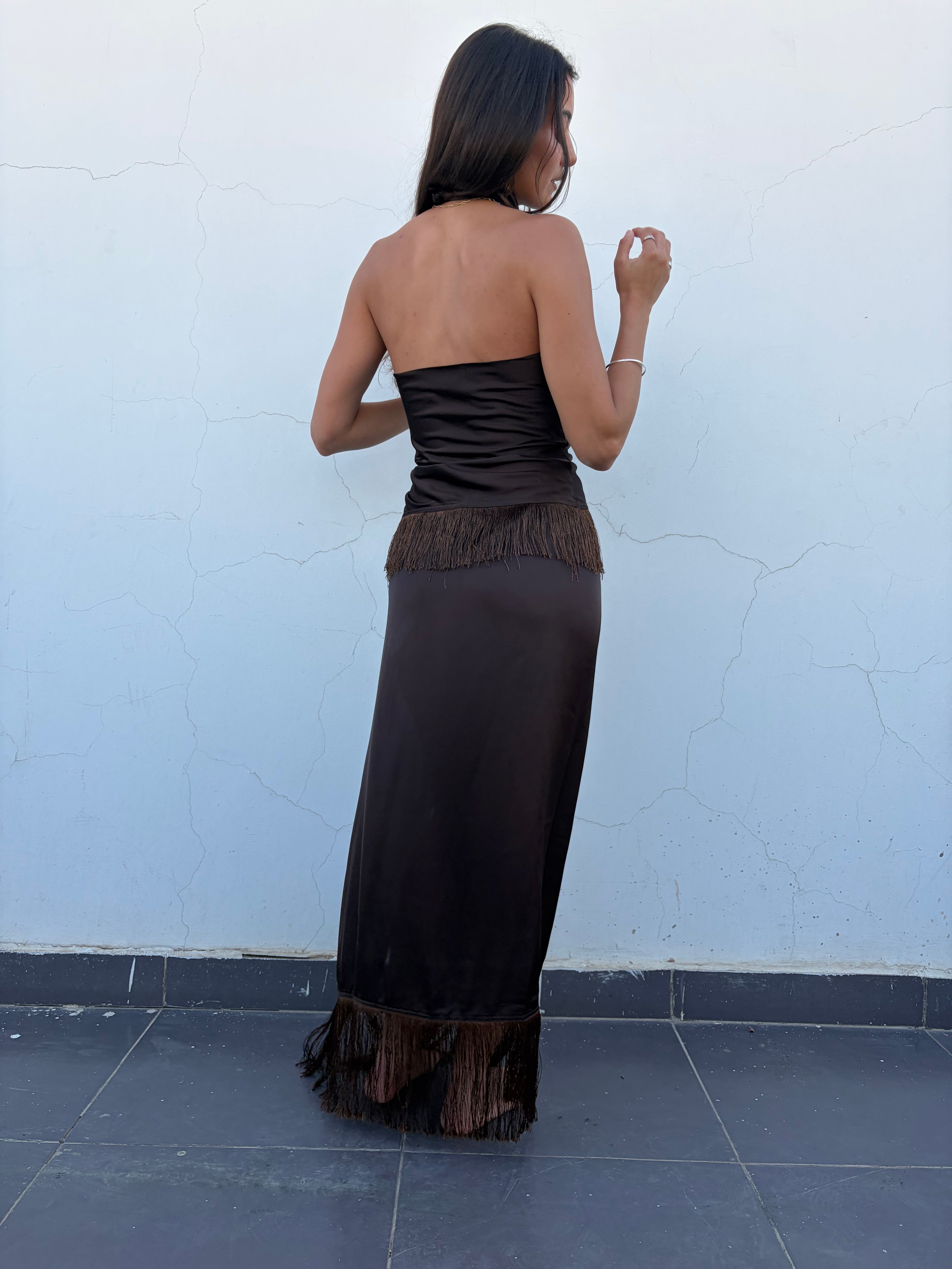 Brown Summer Set || Skirt
