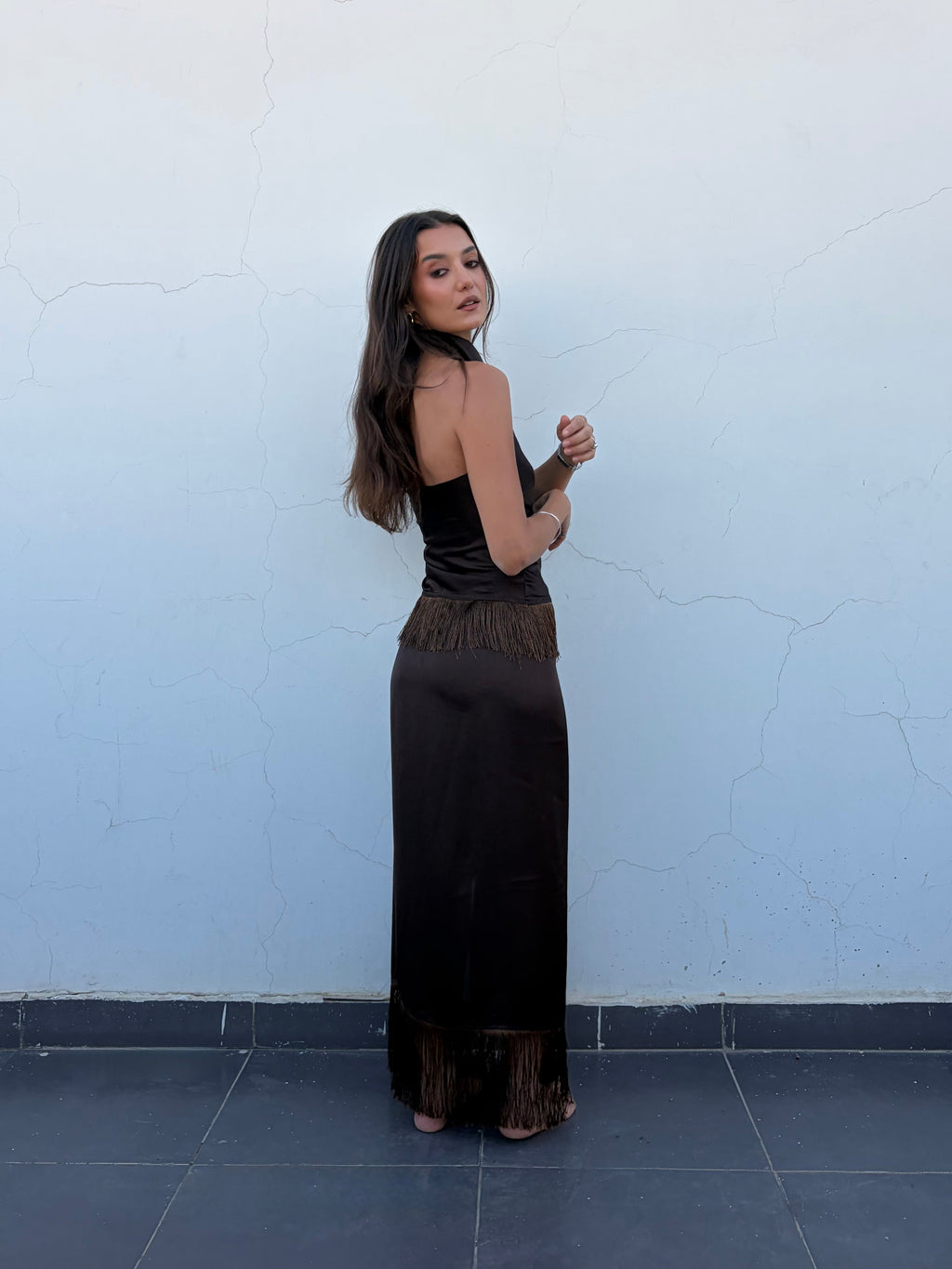 Brown Summer Set || Skirt