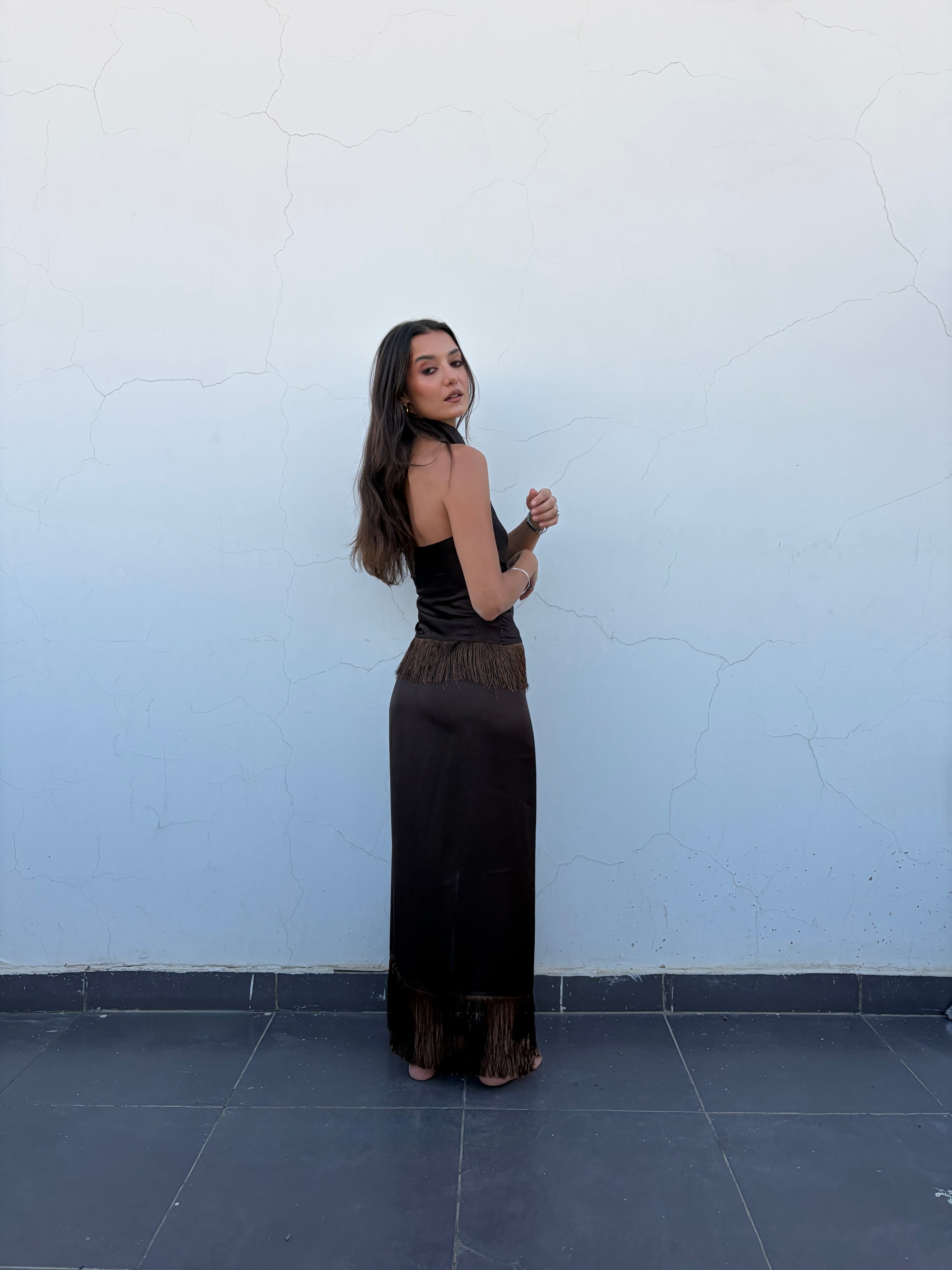 Brown Summer Set || Skirt