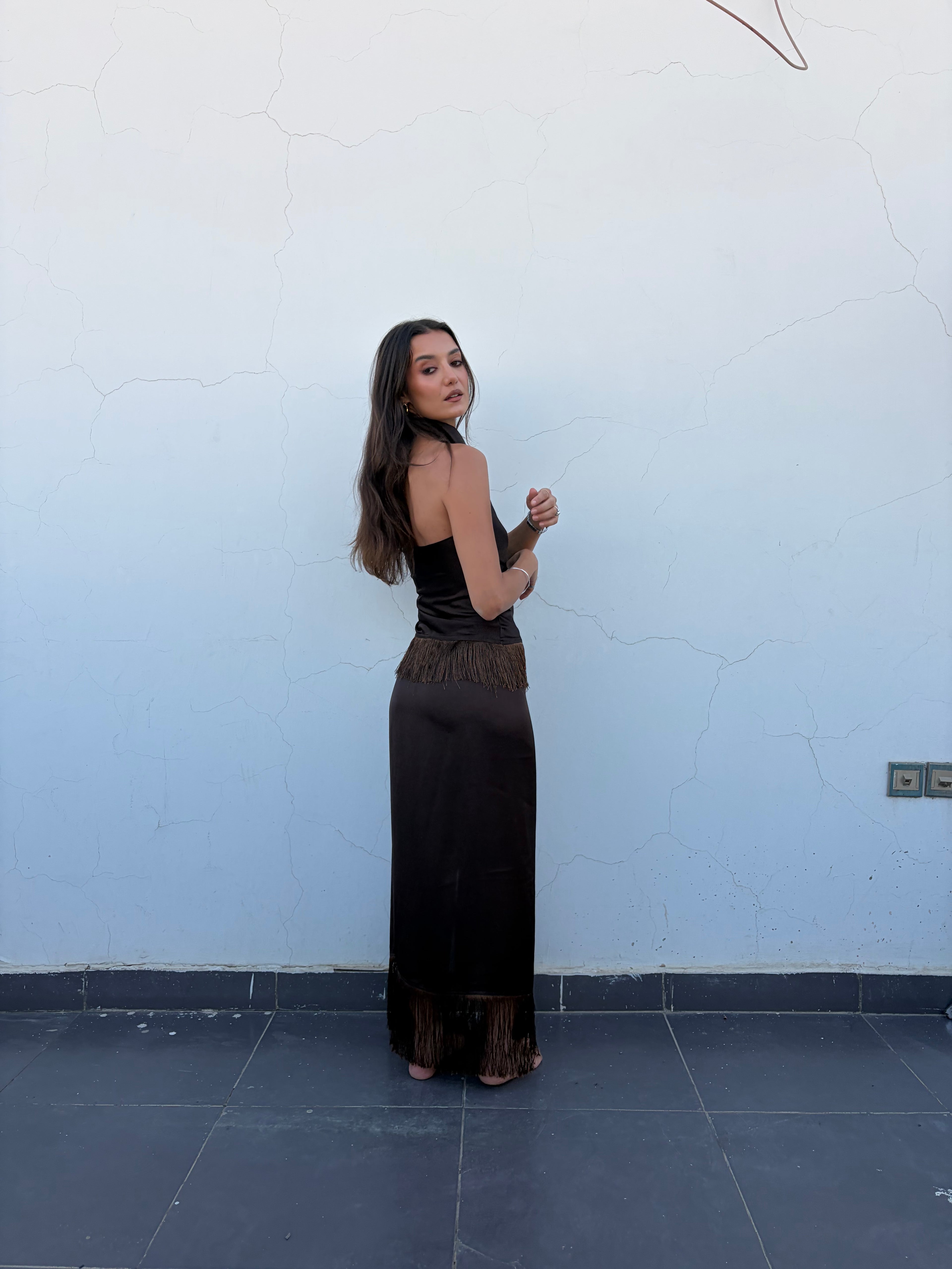Brown Summer Set || Skirt