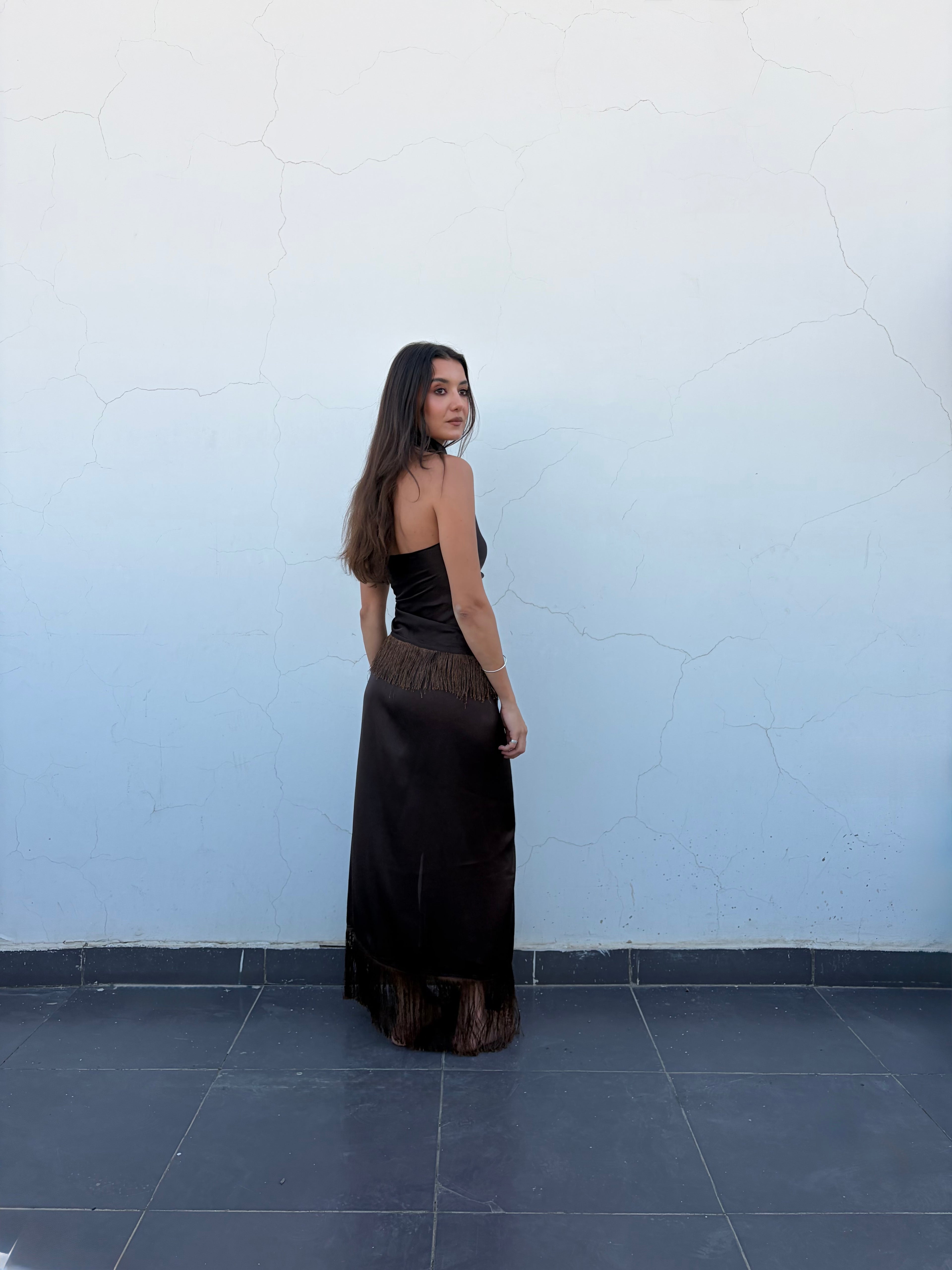 Brown Summer Set || Skirt