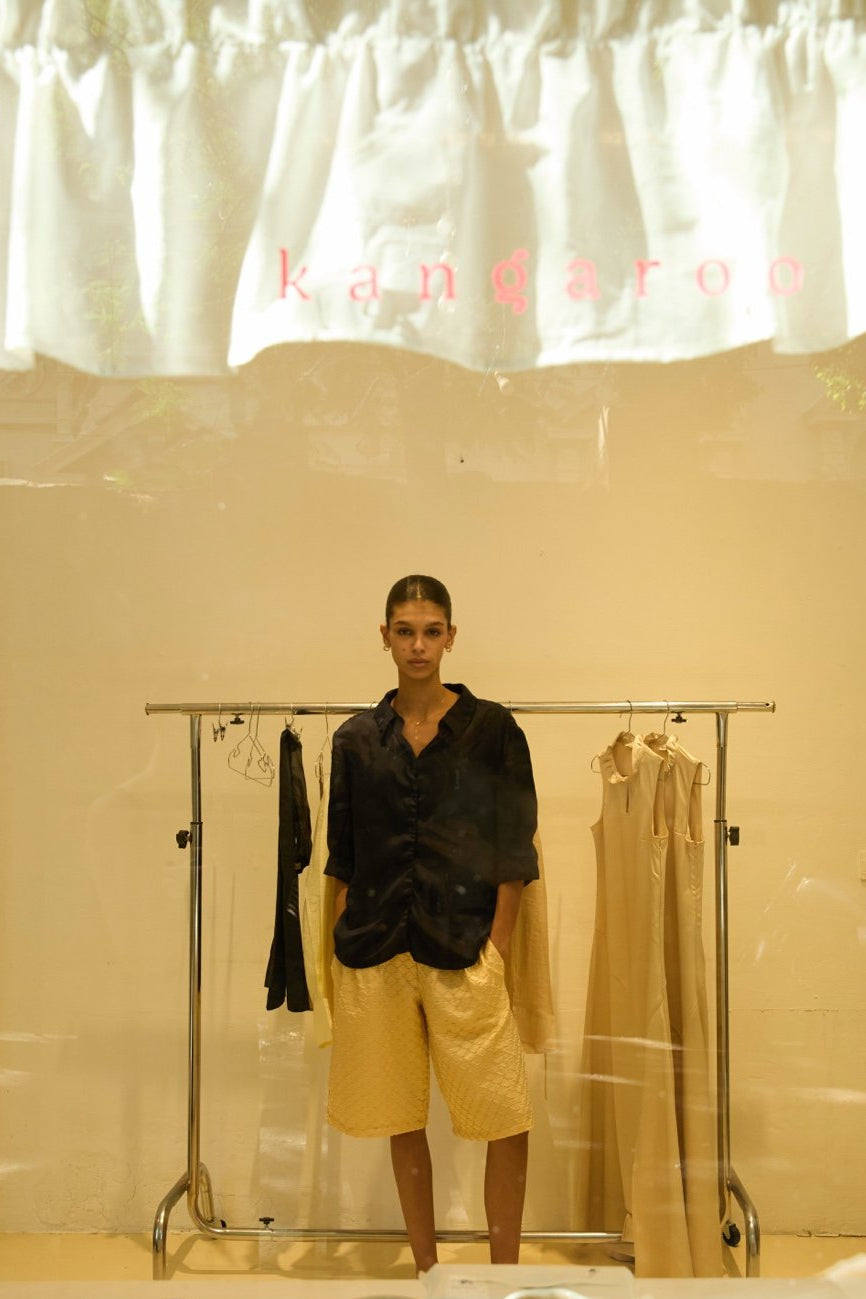 Yellow Bermuda Shorts