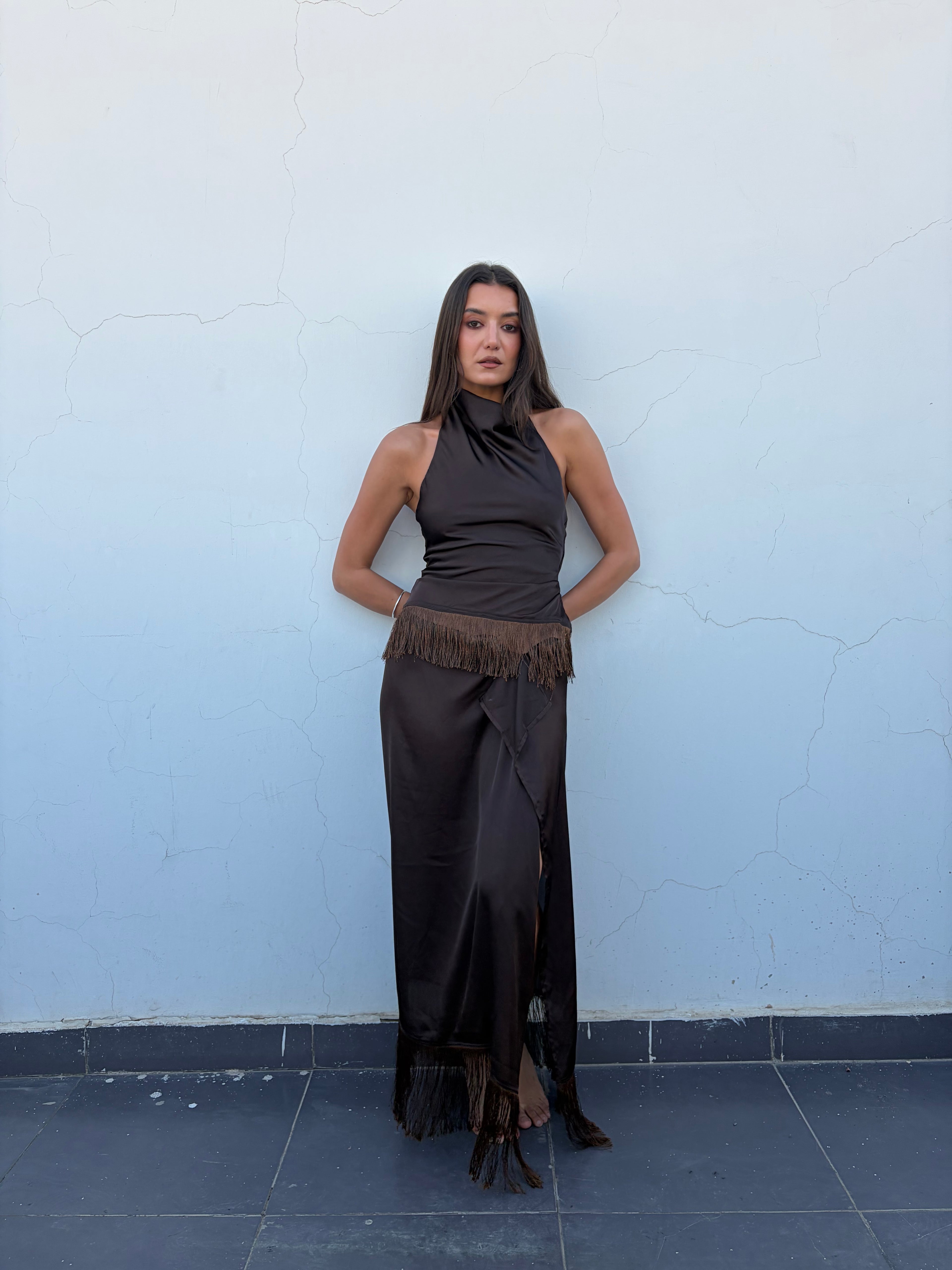 Brown Summer Set || Skirt