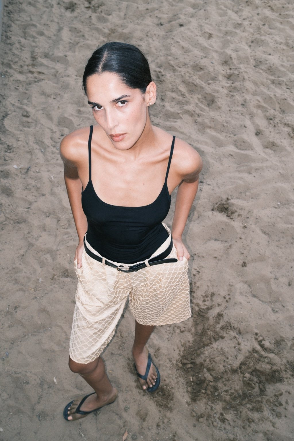 Yellow Bermuda Shorts