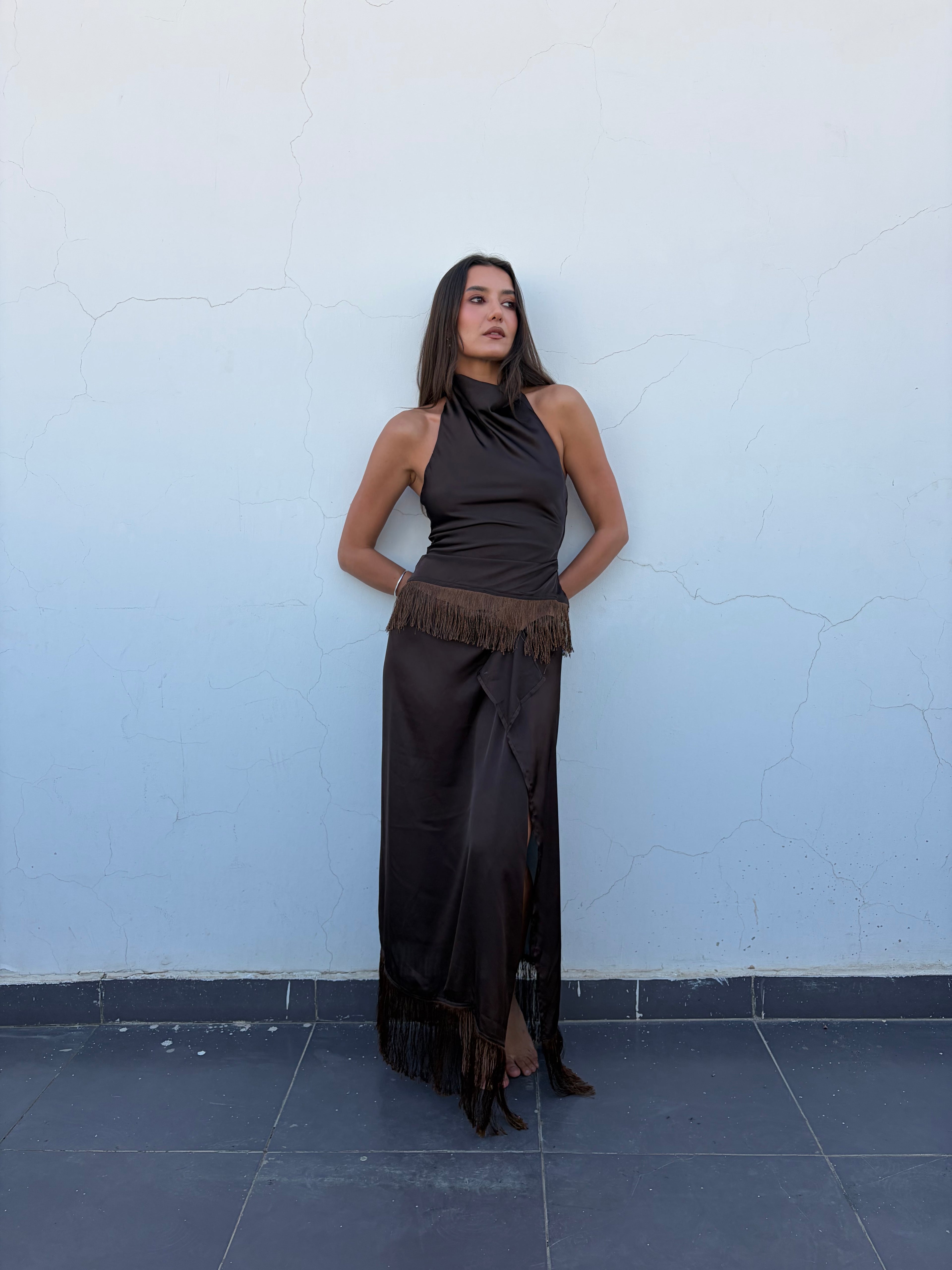 Brown Summer Set || Skirt