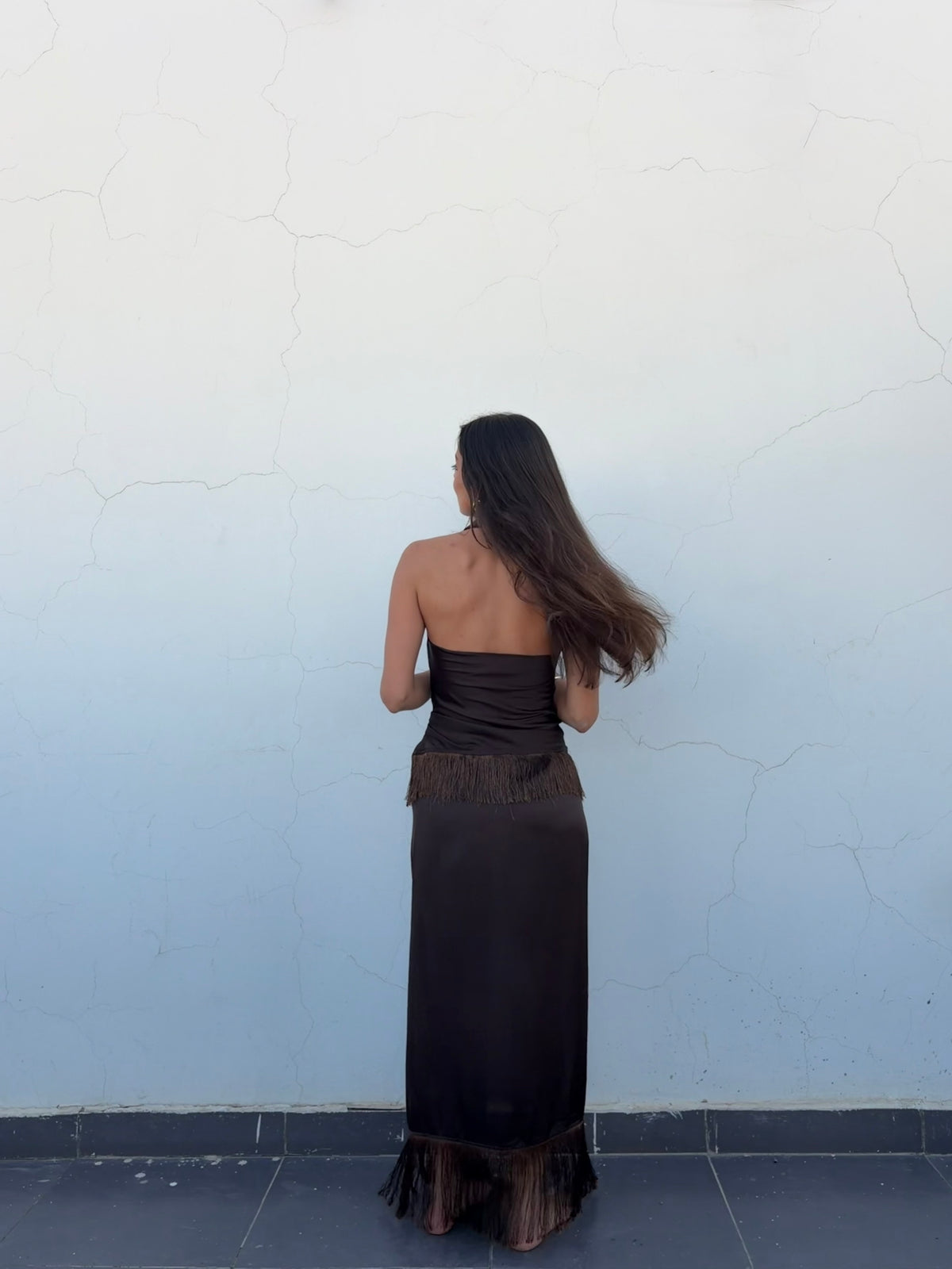 Brown Summer Set || Skirt