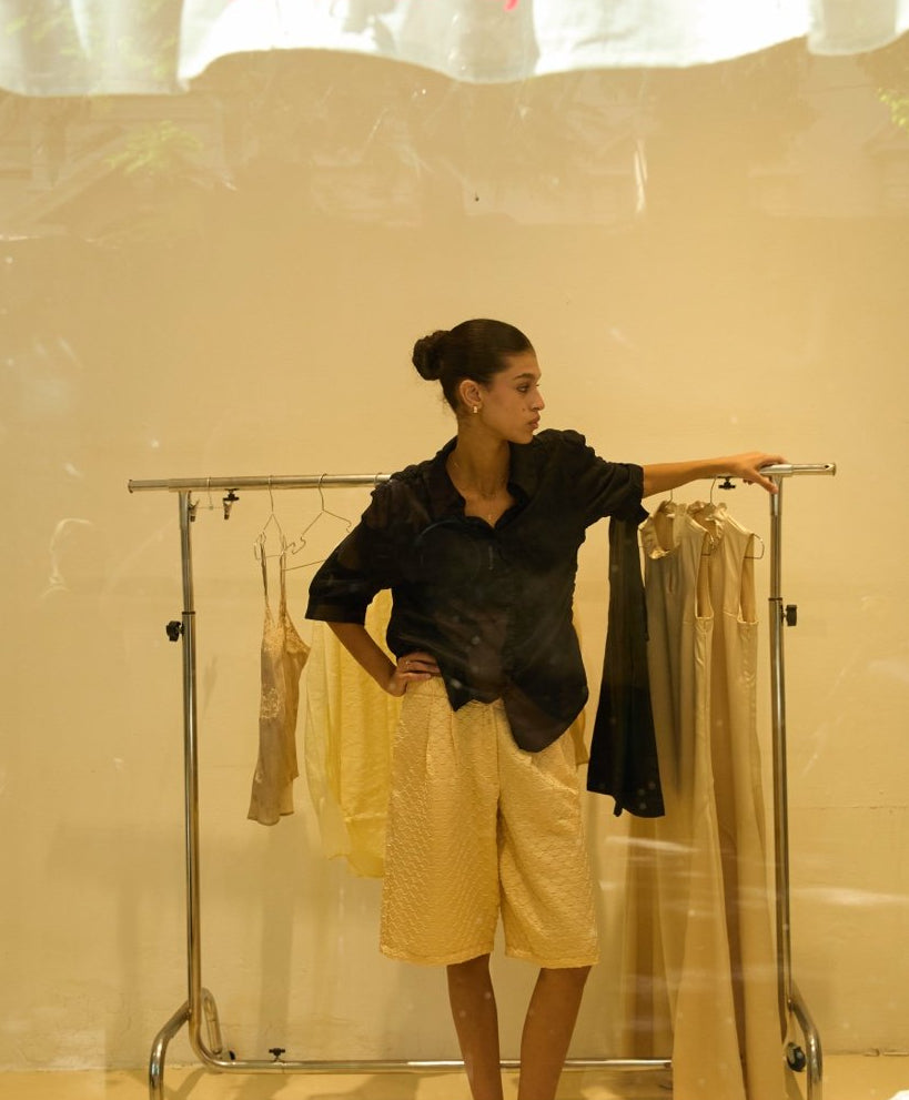 Yellow Bermuda Shorts
