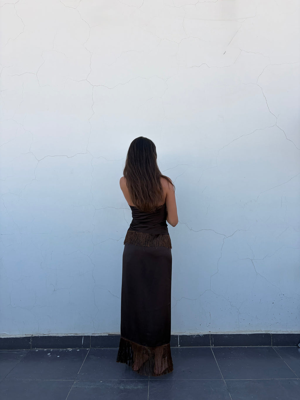 Brown Summer Set || Skirt